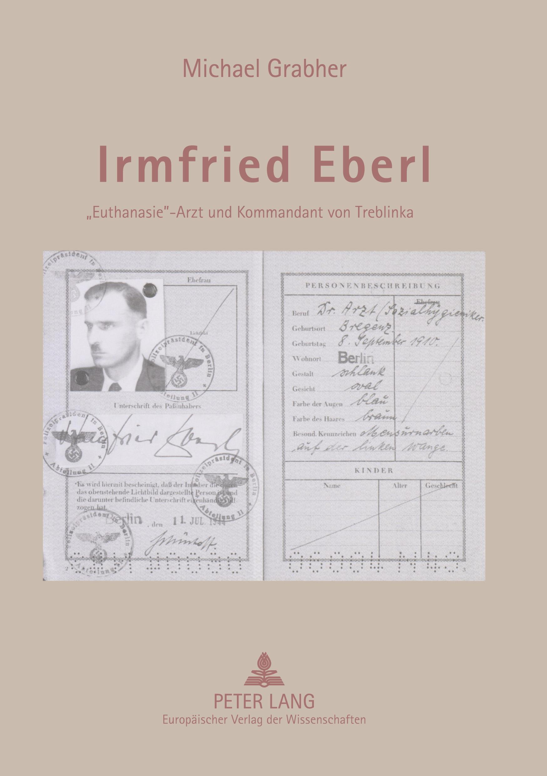 Vorderes Coverbild Irmfried Eberl