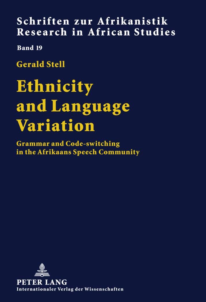 Vorderes Coverbild Ethnicity and Language Variation