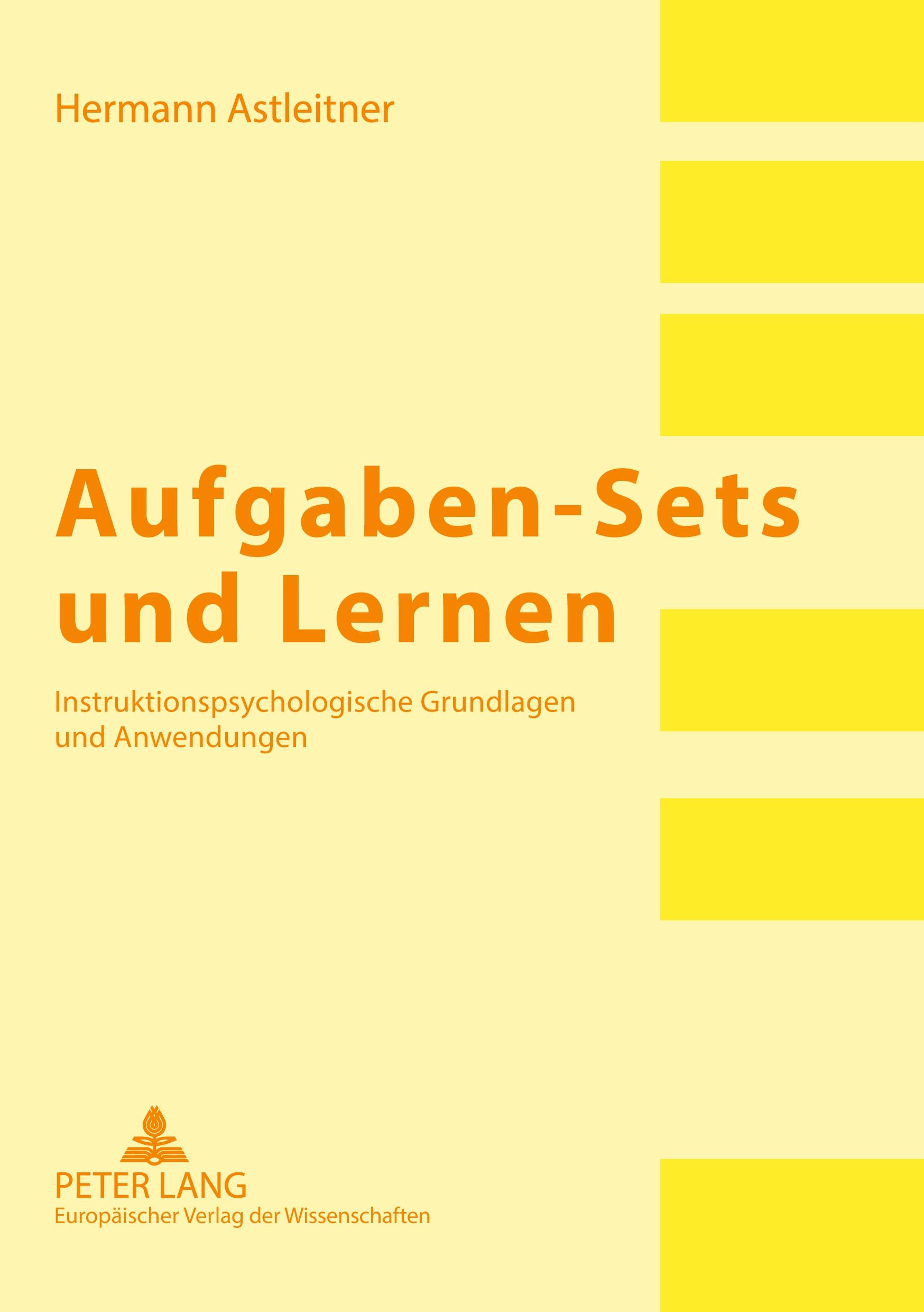 Vorderes Coverbild Aufgaben-Sets und Lernen