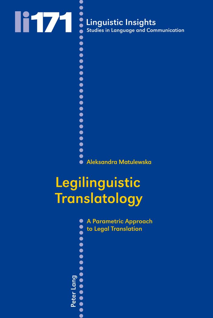 Vorderes Coverbild Legilinguistic Translatology