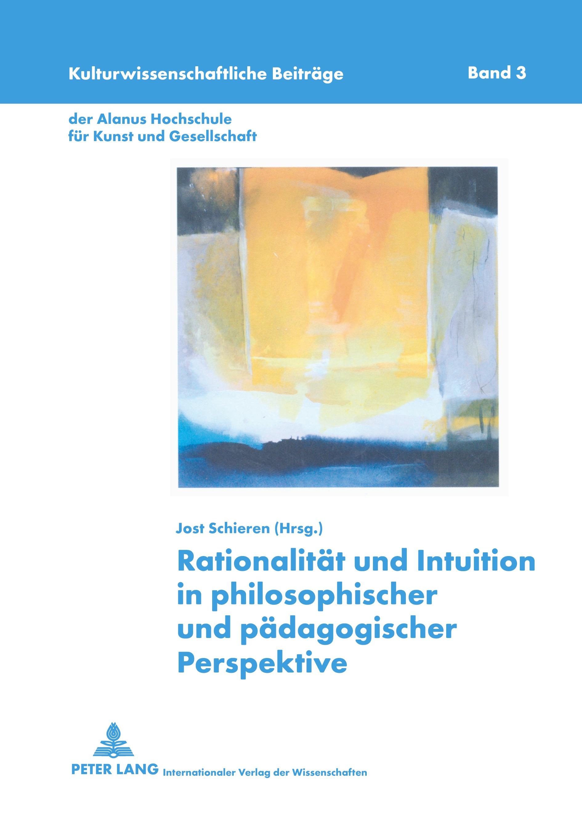 Vorderes Coverbild Rationalität und Intuition in philosophischer und pädagogischer Perspektive