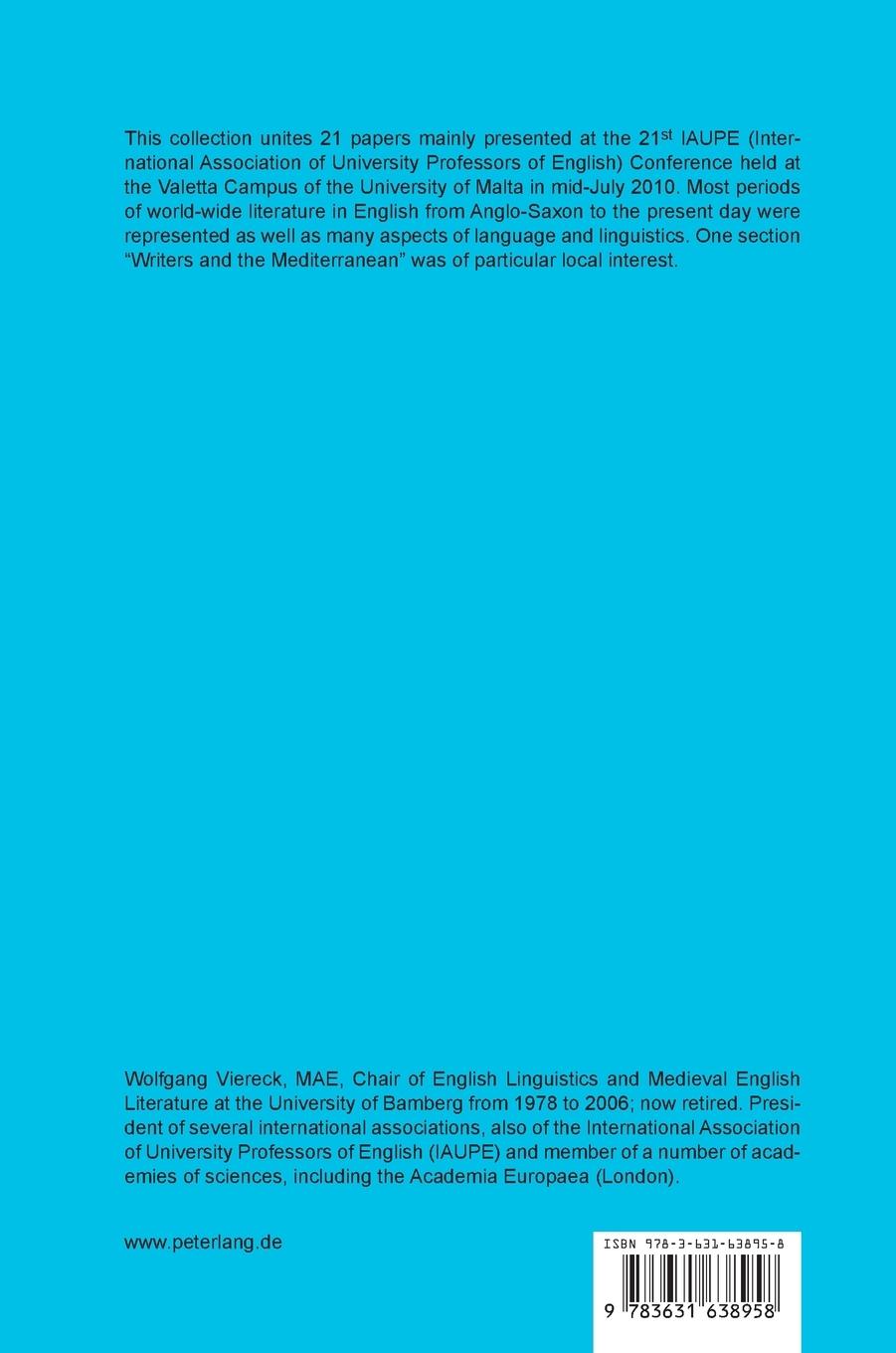 Rückseitencover English Past and Present