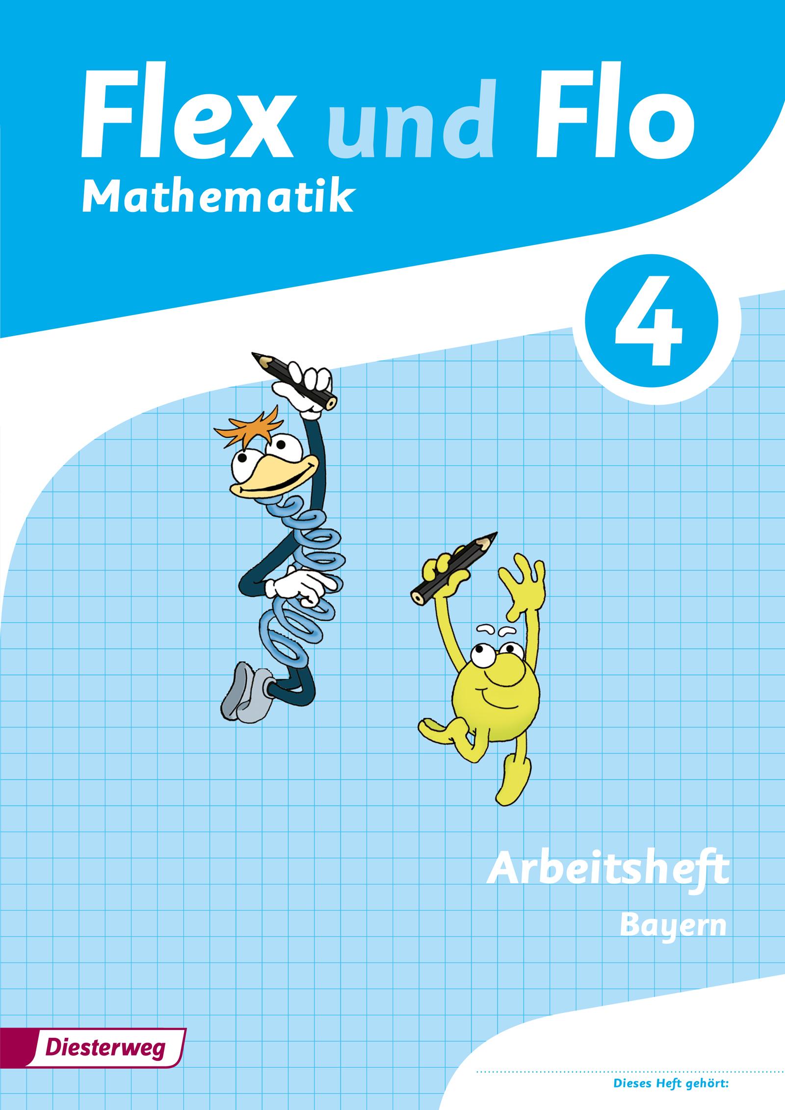 Vorderes Coverbild Flex und Flo 4. Arbeitsheft. Bayern