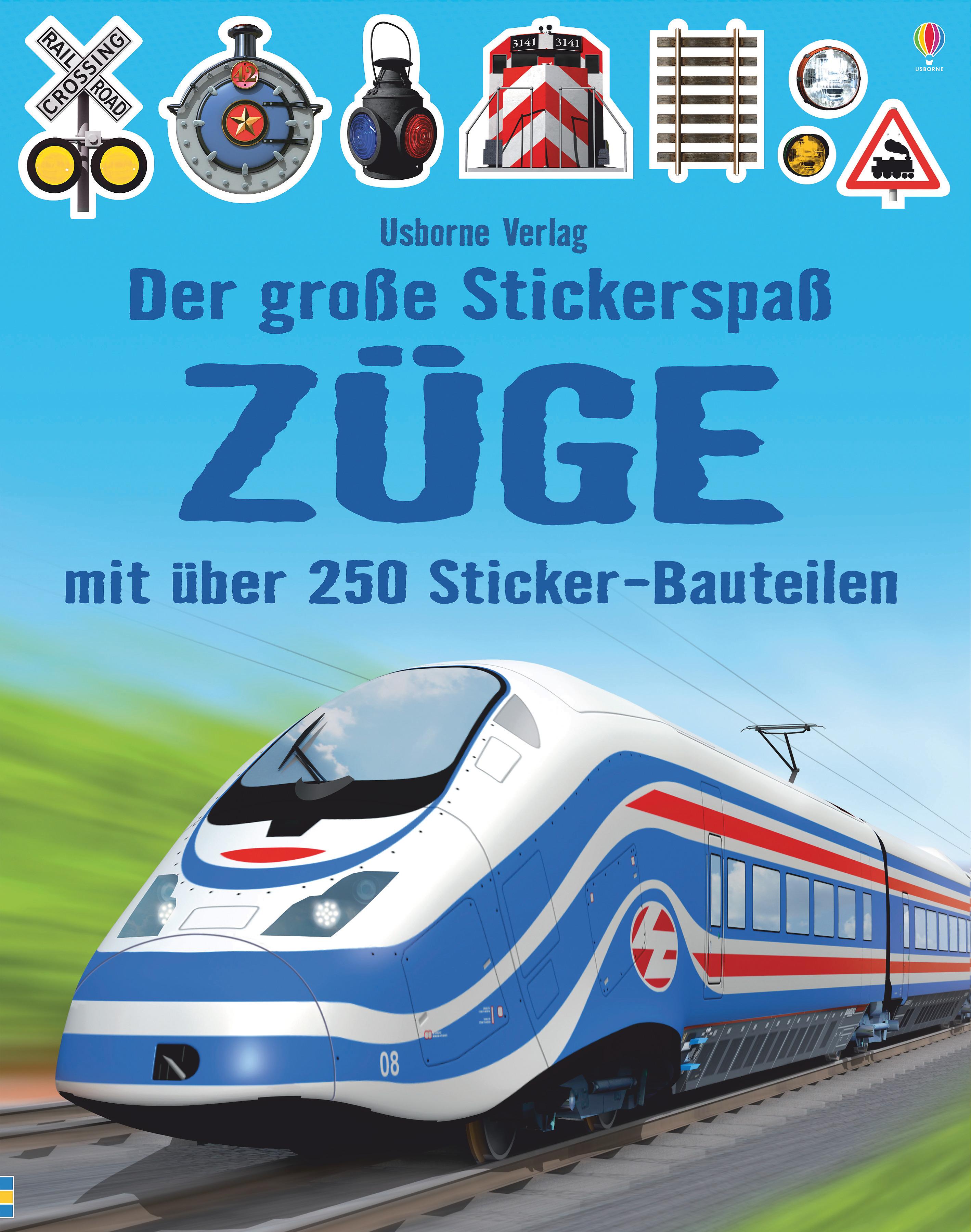 Vorderes Coverbild Der große Stickerspaß: Züge