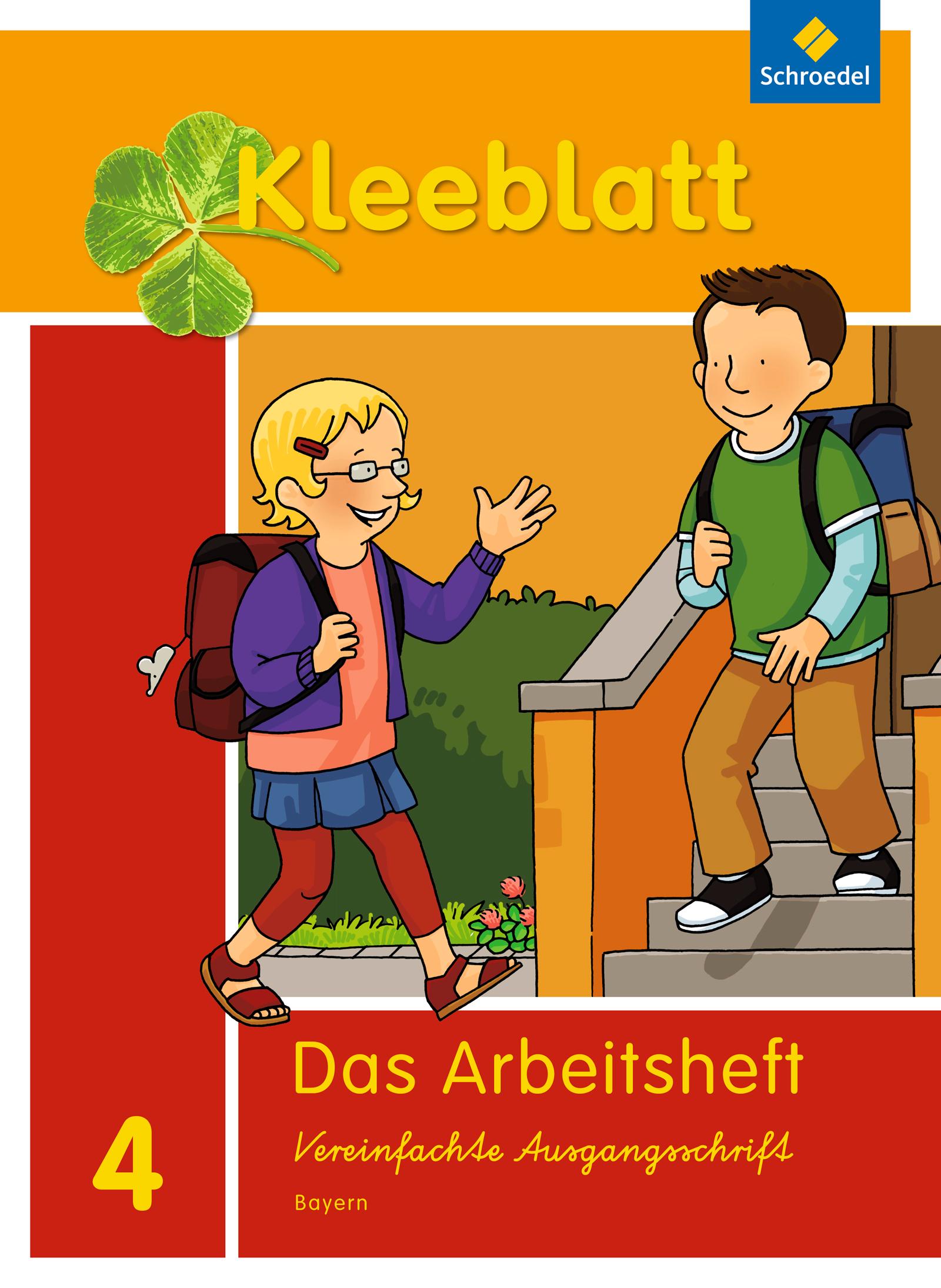 Vorderes Coverbild Kleeblatt. Das Sprachbuch 4. Arbeitsheft. Bayern