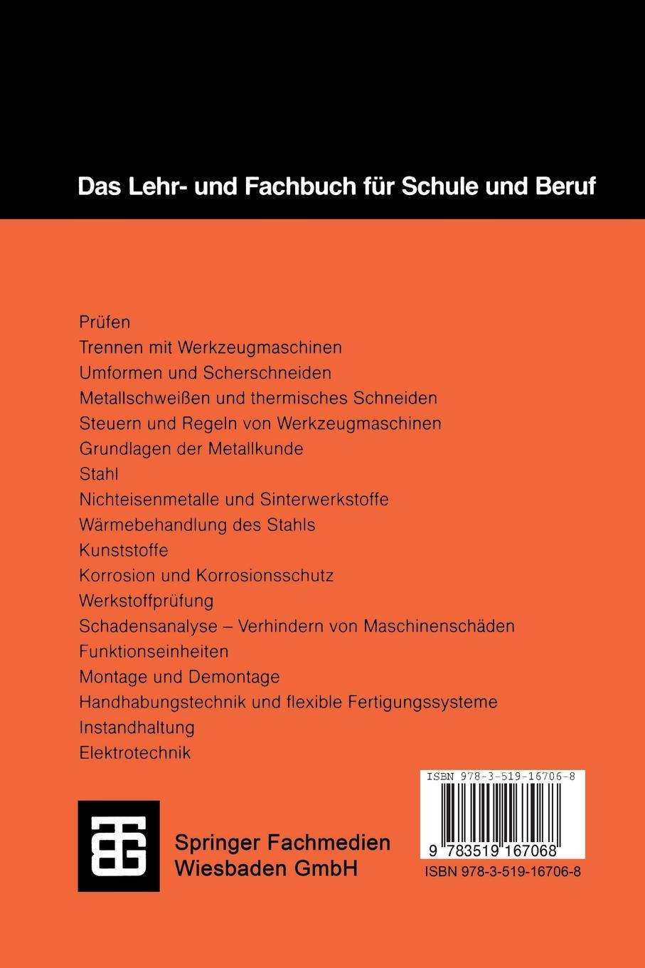 Rückseitencover Metallfachkunde 2