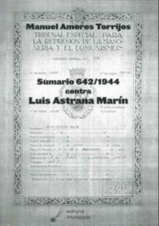 Vorderes Coverbild Sumario 642-1944 contra Luis Astrana Marín