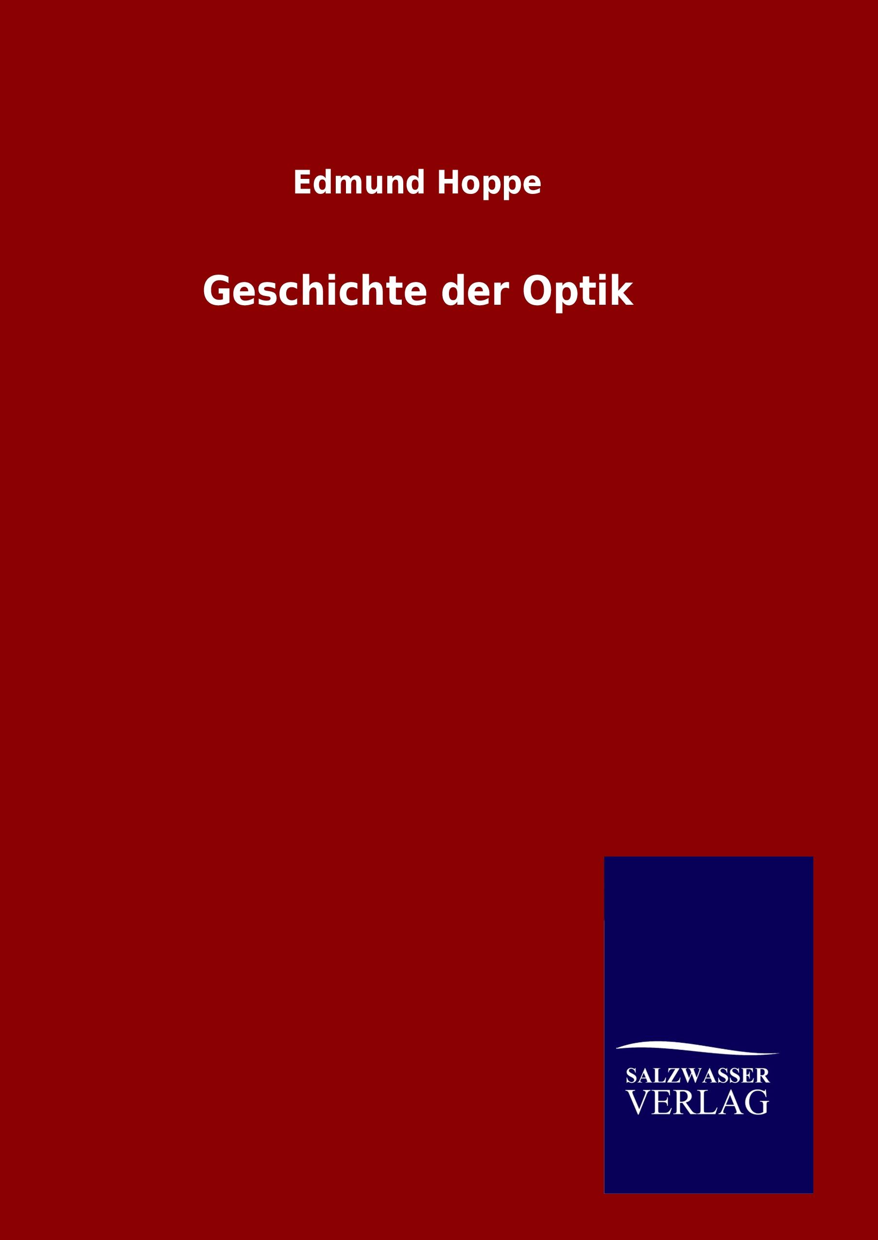 Vorderes Coverbild Geschichte der Optik