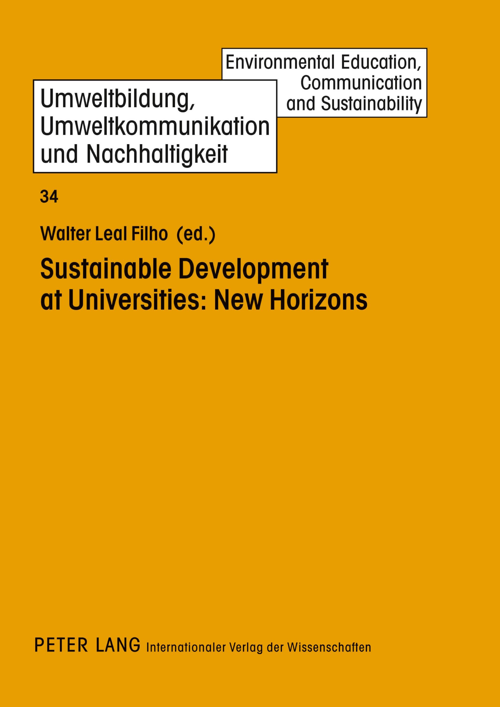 Vorderes Coverbild Sustainable Development at Universities: New Horizons