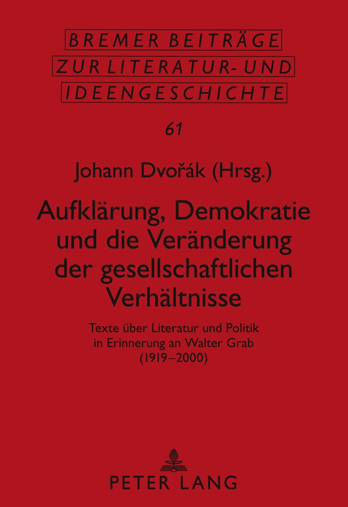 Vorderes Coverbild Aufklärung, Demokratie und die Veränderung der gesellschaftlichen Verhältnisse