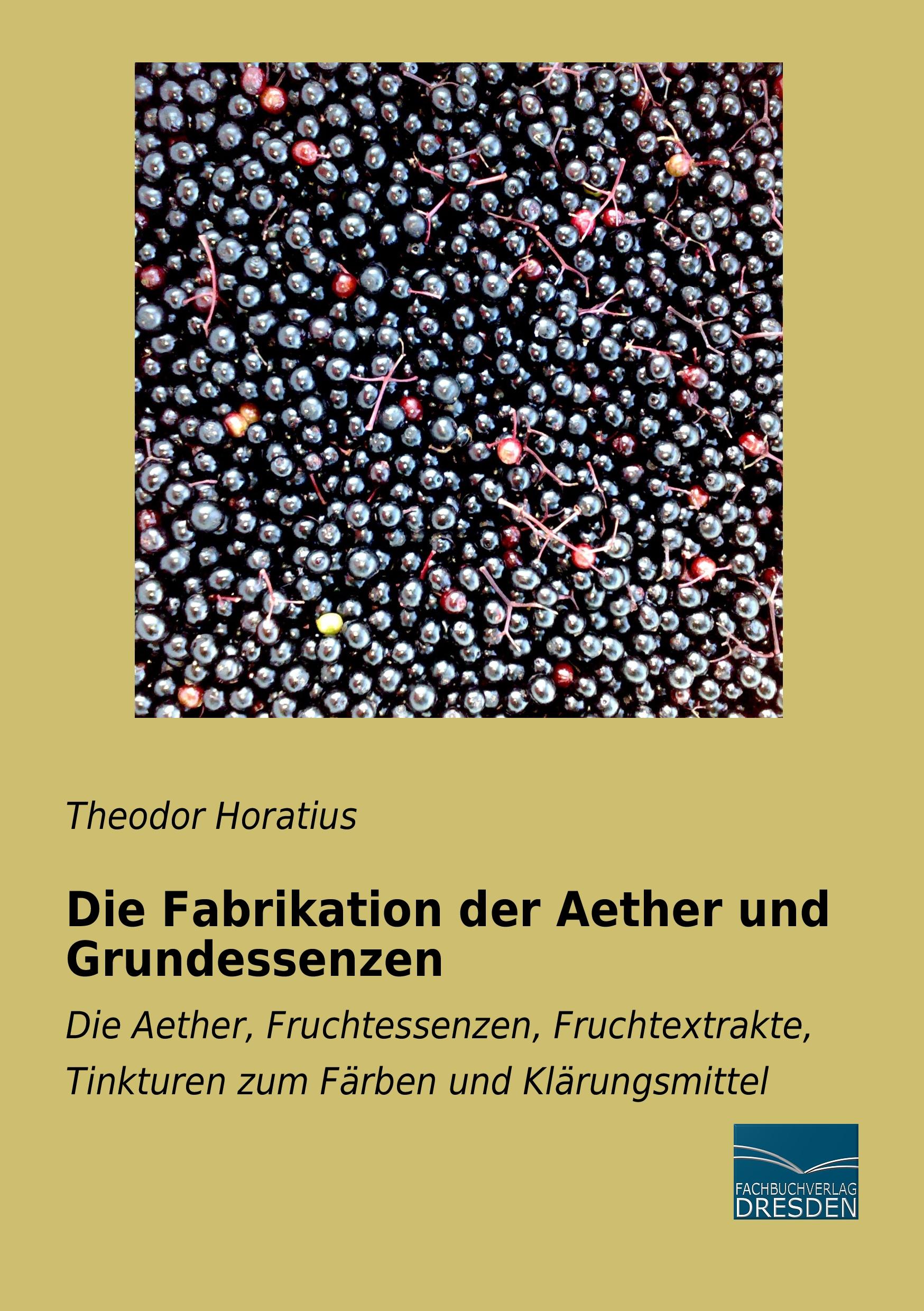 Vorderes Coverbild Die Fabrikation der Aether und Grundessenzen