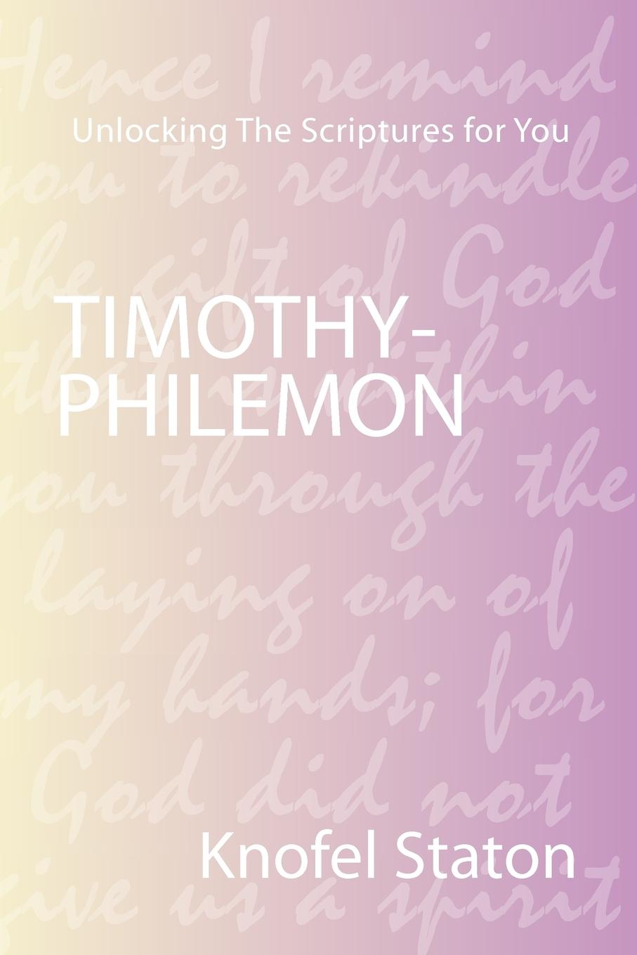 Vorderes Coverbild Timothy-Philemon