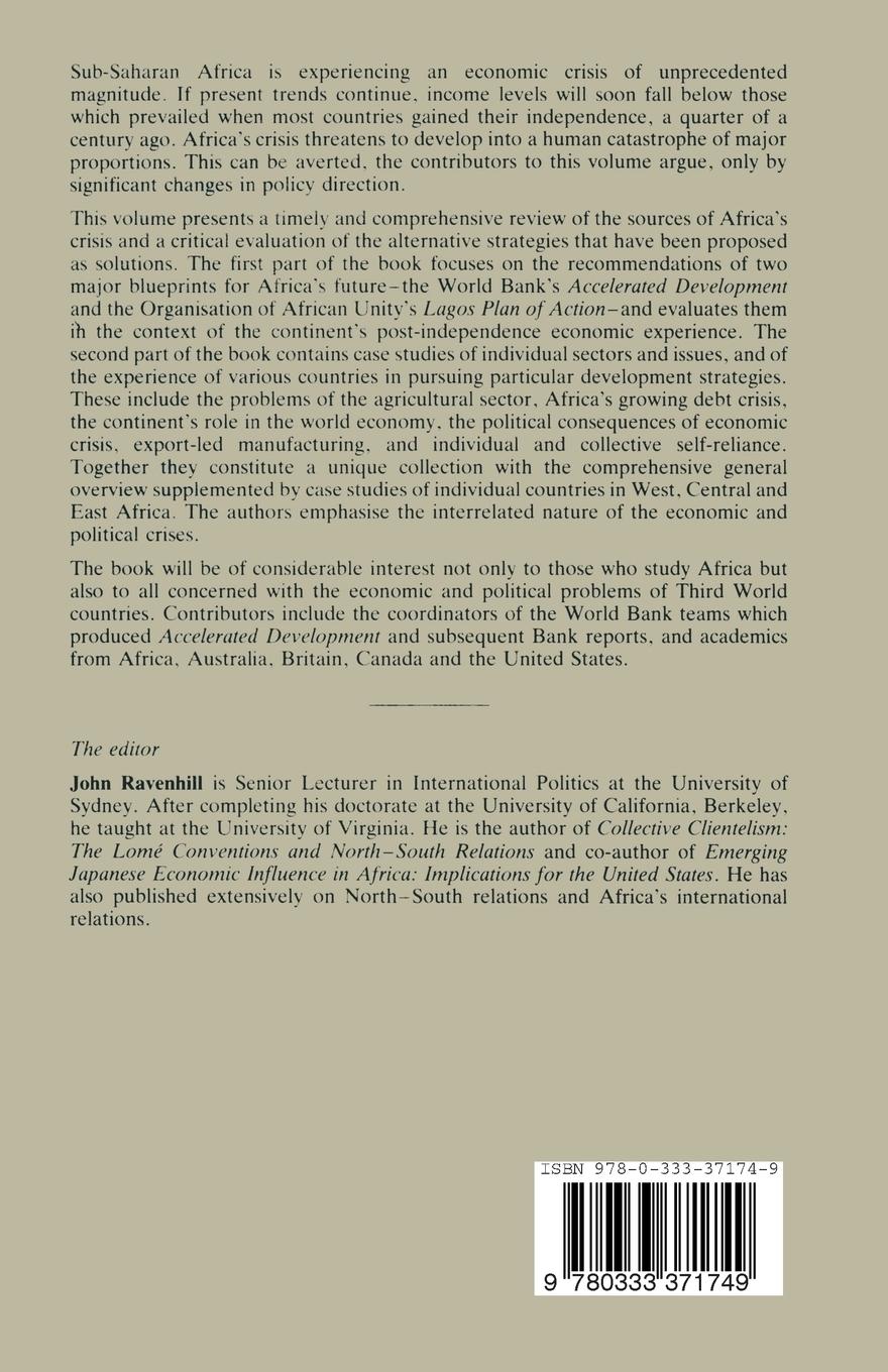 Rückseitencover Africa in Economic Crisis