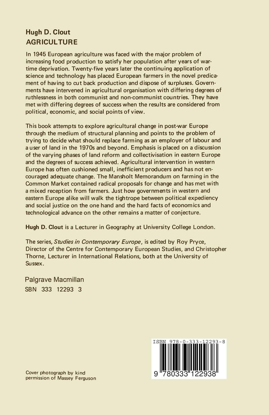 Rückseitencover Agriculture