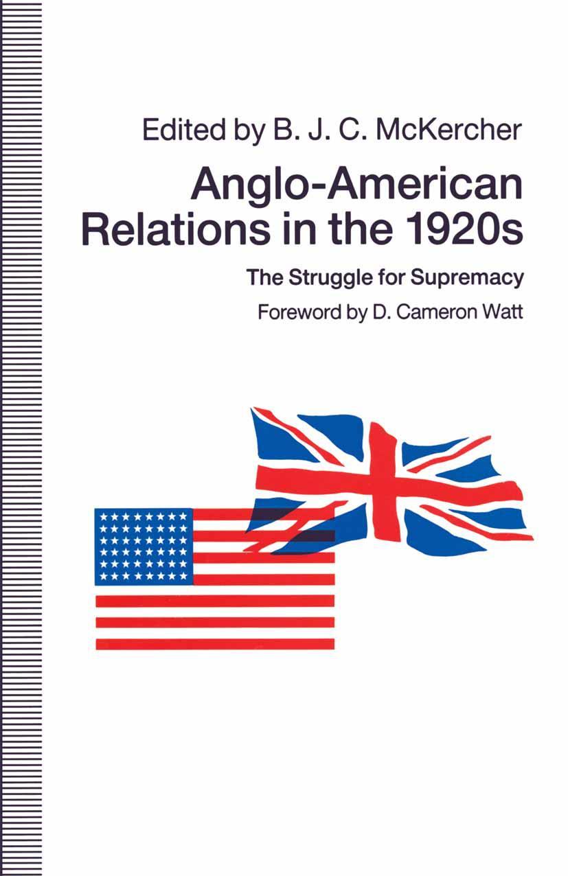 Vorderes Coverbild Anglo-American Relations in the 1920s