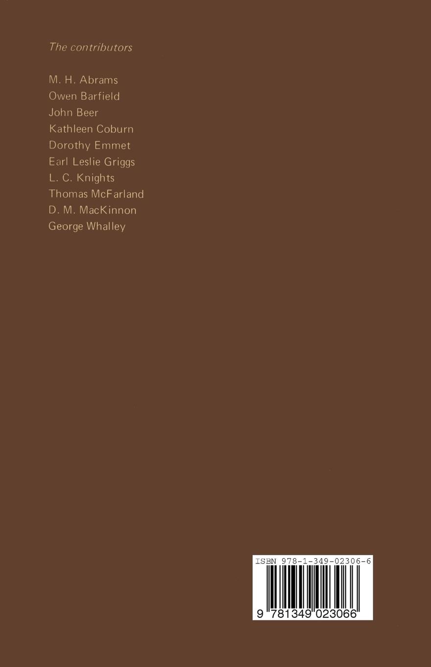 Rückseitencover Coleridge's Variety