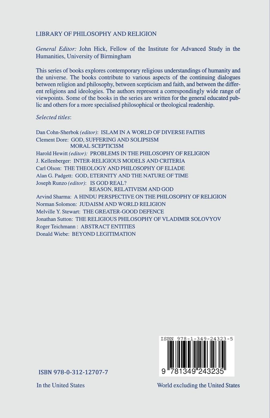 Rückseitencover Human Freedom and the Logic of Evil