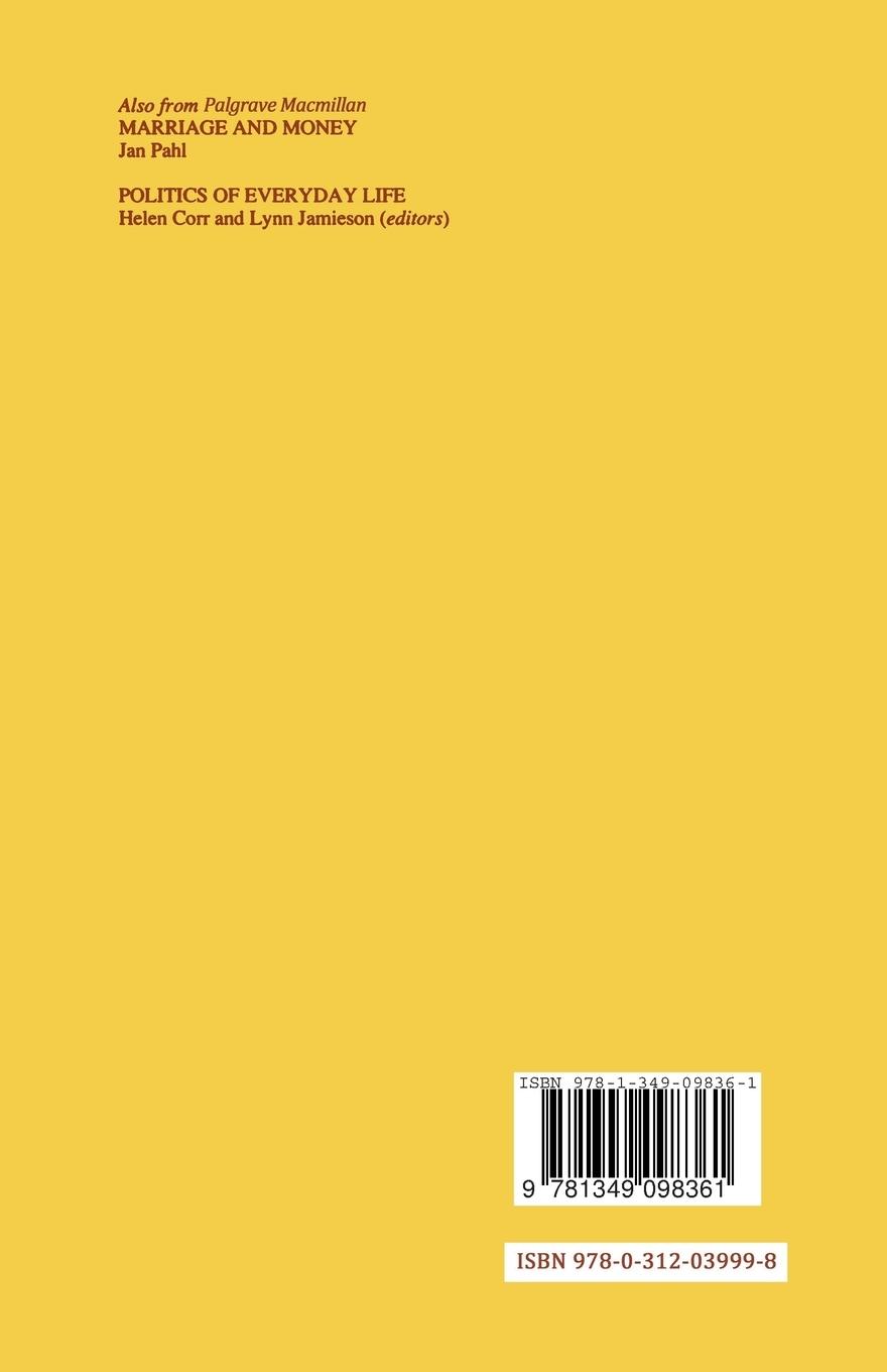 Rückseitencover Informal Marriage, Cohabitation and the Law 1750-1989