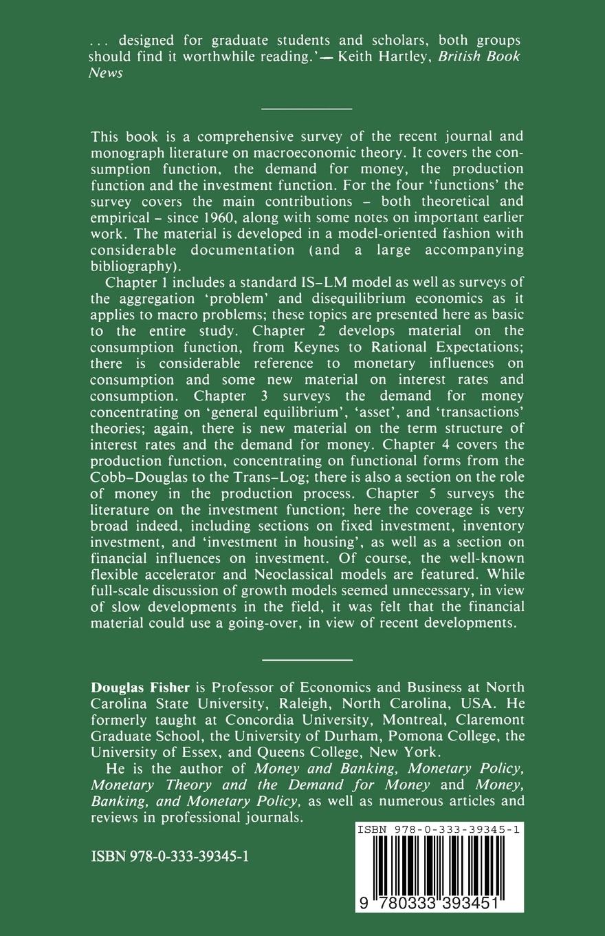 Rückseitencover Macroeconomic Theory