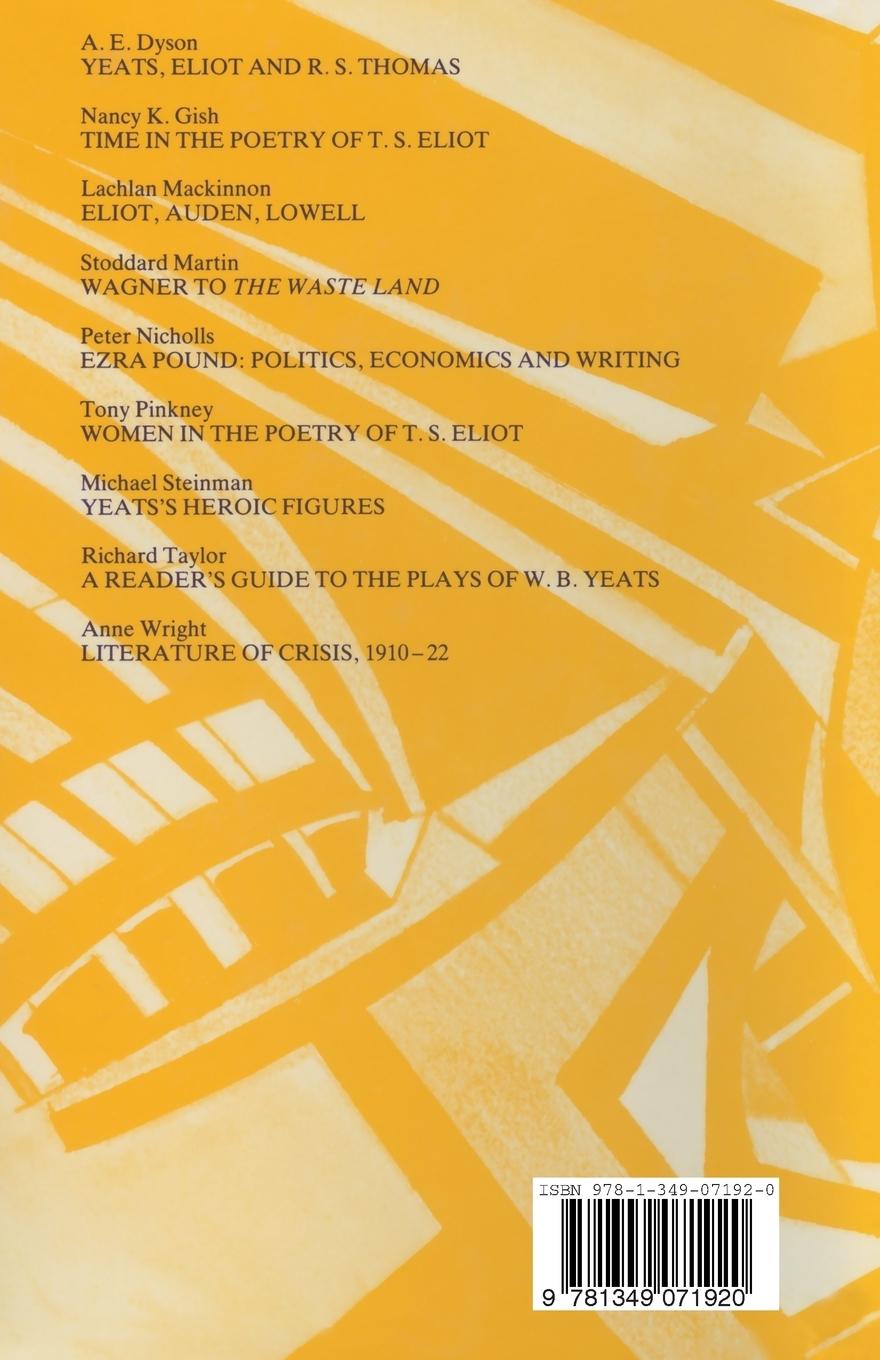 Rückseitencover Poetry, Painting and Ideas, 1885-1914