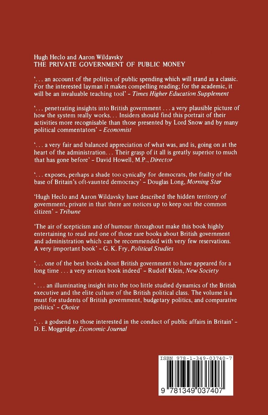 Rückseitencover Public Expenditure, Management and Control