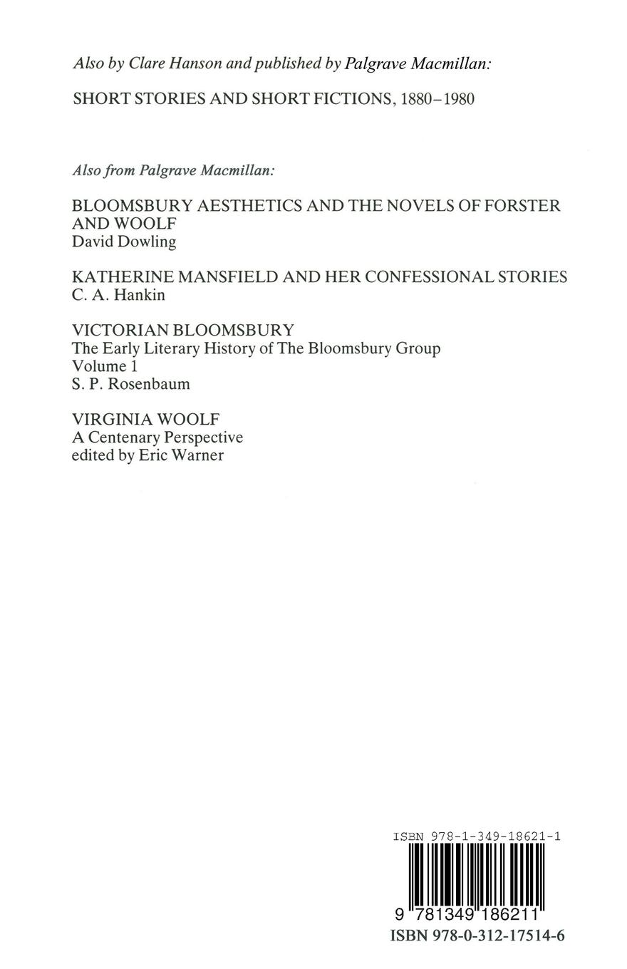 Rückseitencover The Critical Writings of Katherine Mansfield