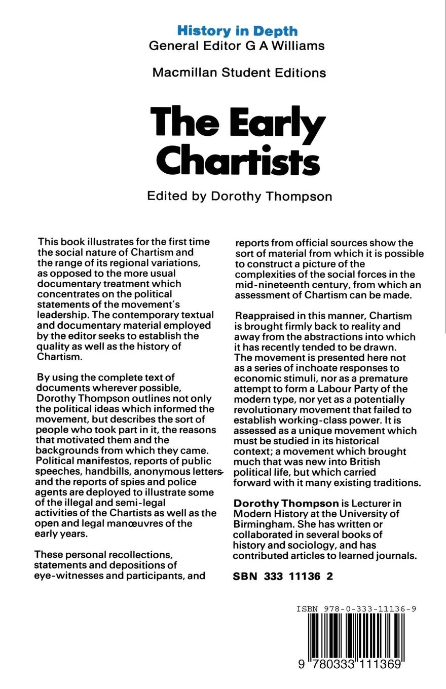 Rückseitencover The Early Chartists