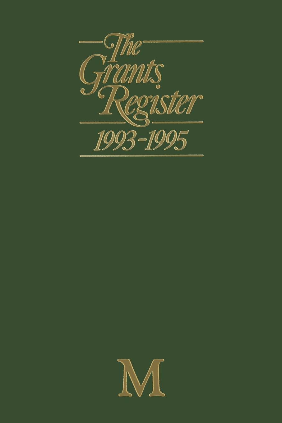 Vorderes Coverbild The Grants Register 1993-1995