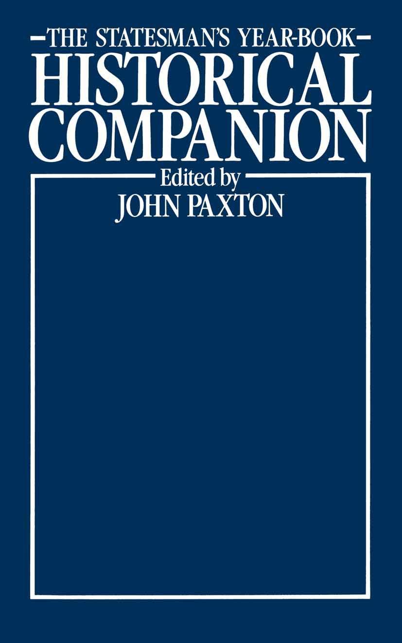 Vorderes Coverbild The Statesman's Year-Book Historical Companion