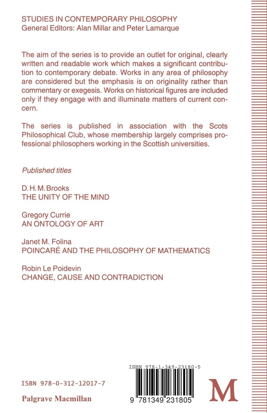 Rückseitencover The Unity of the Mind