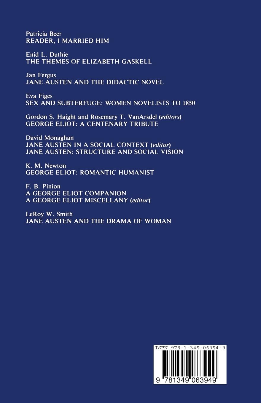 Rückseitencover Women in the English Novel, 1800-1900