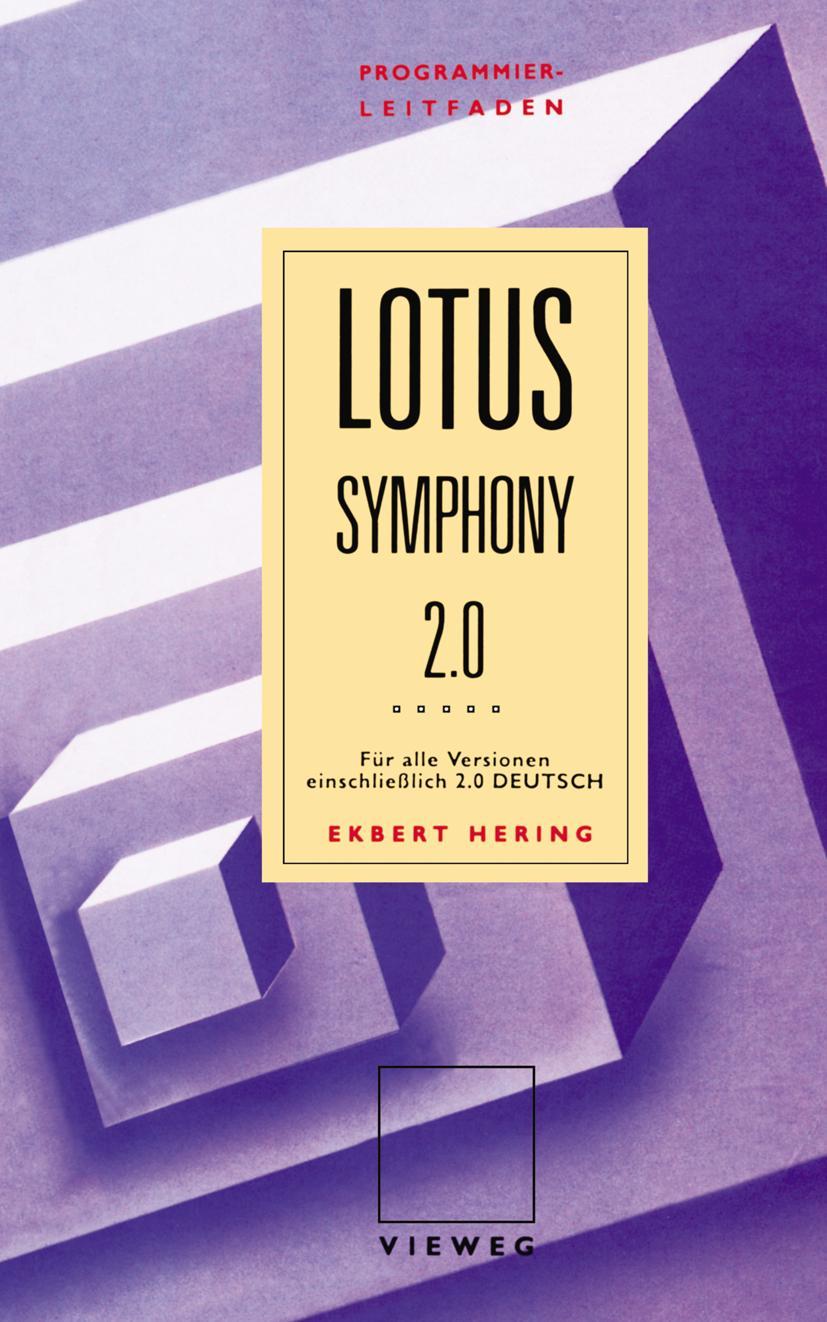 Vorderes Coverbild Programmierleitfaden Lotus Symphony
