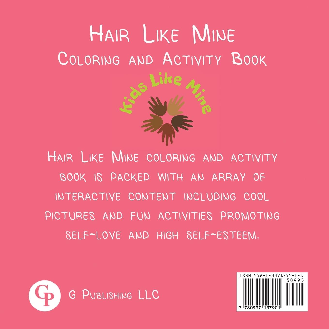 Rückseitencover Hair Like Mine Coloring and Activity Book