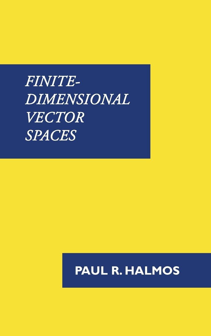 Vorderes Coverbild Finite-Dimensional Vector Spaces