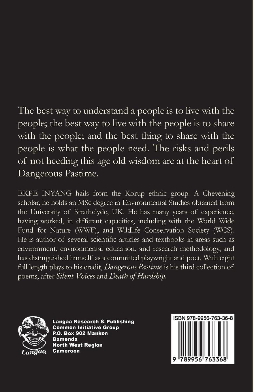 Rückseitencover Dangerous Pastime