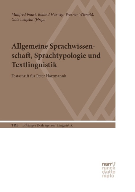 Vorderes Coverbild Allgemeine Sprachwissenschaft, Sprachtypologie und Textlinguistik