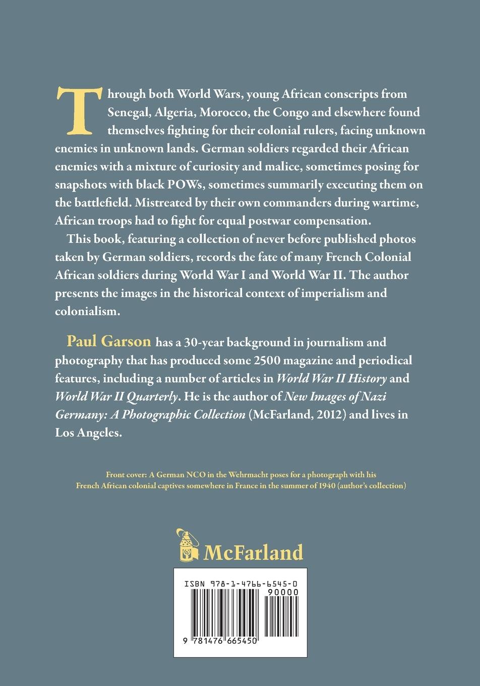 Rückseitencover African Colonial Prisoners of the Germans