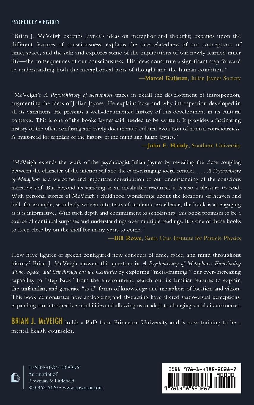 Rückseitencover Psychohistory of Metaphors