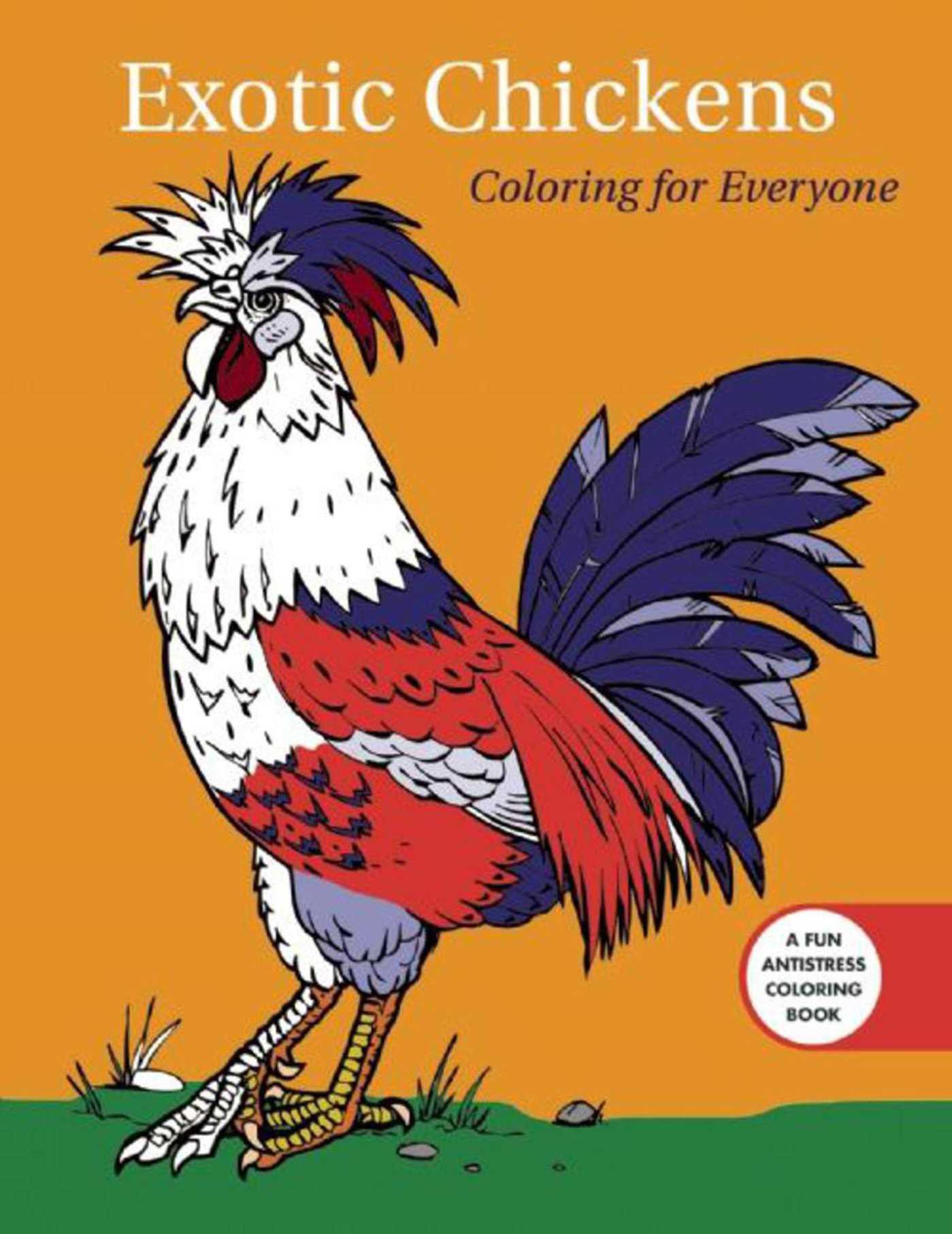 Vorderes Coverbild Exotic Chickens: Coloring for Everyone