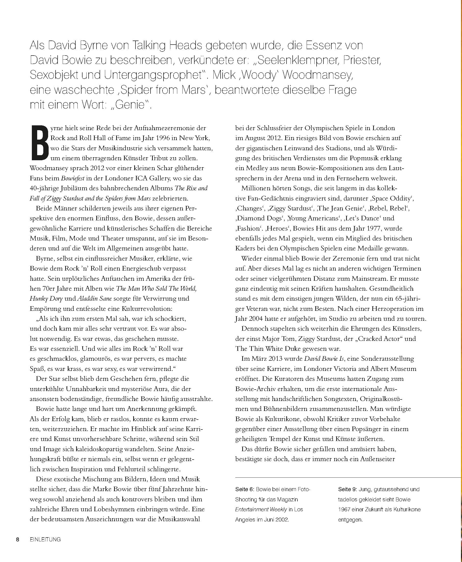 Beispielinhalt (Bild) David Bowie