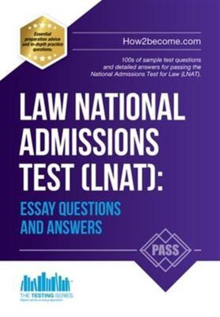 Vorderes Coverbild Law National Admissions Test (LNAT): Essay Questions and Answers