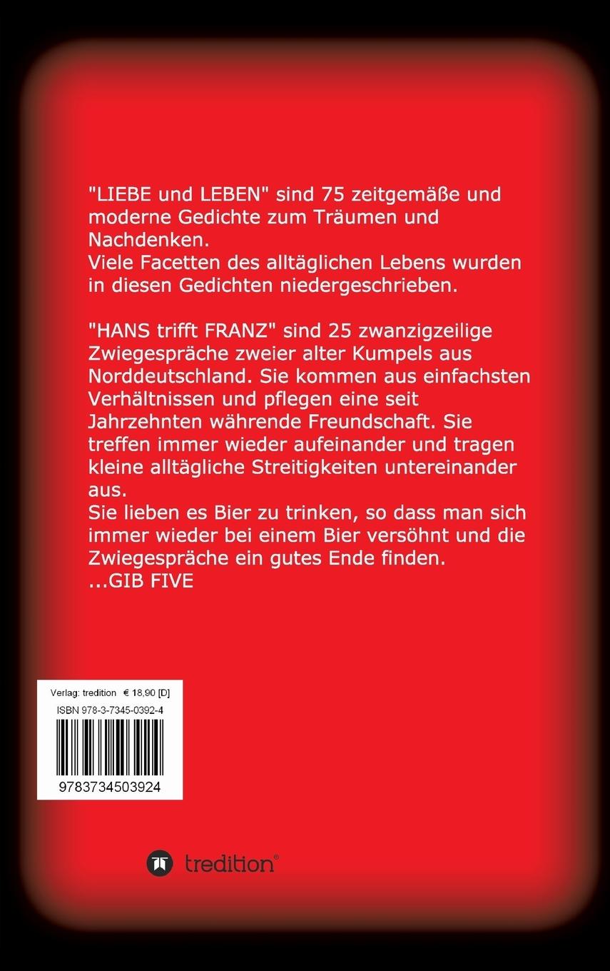 Rückseitencover LIEBE und LEBEN