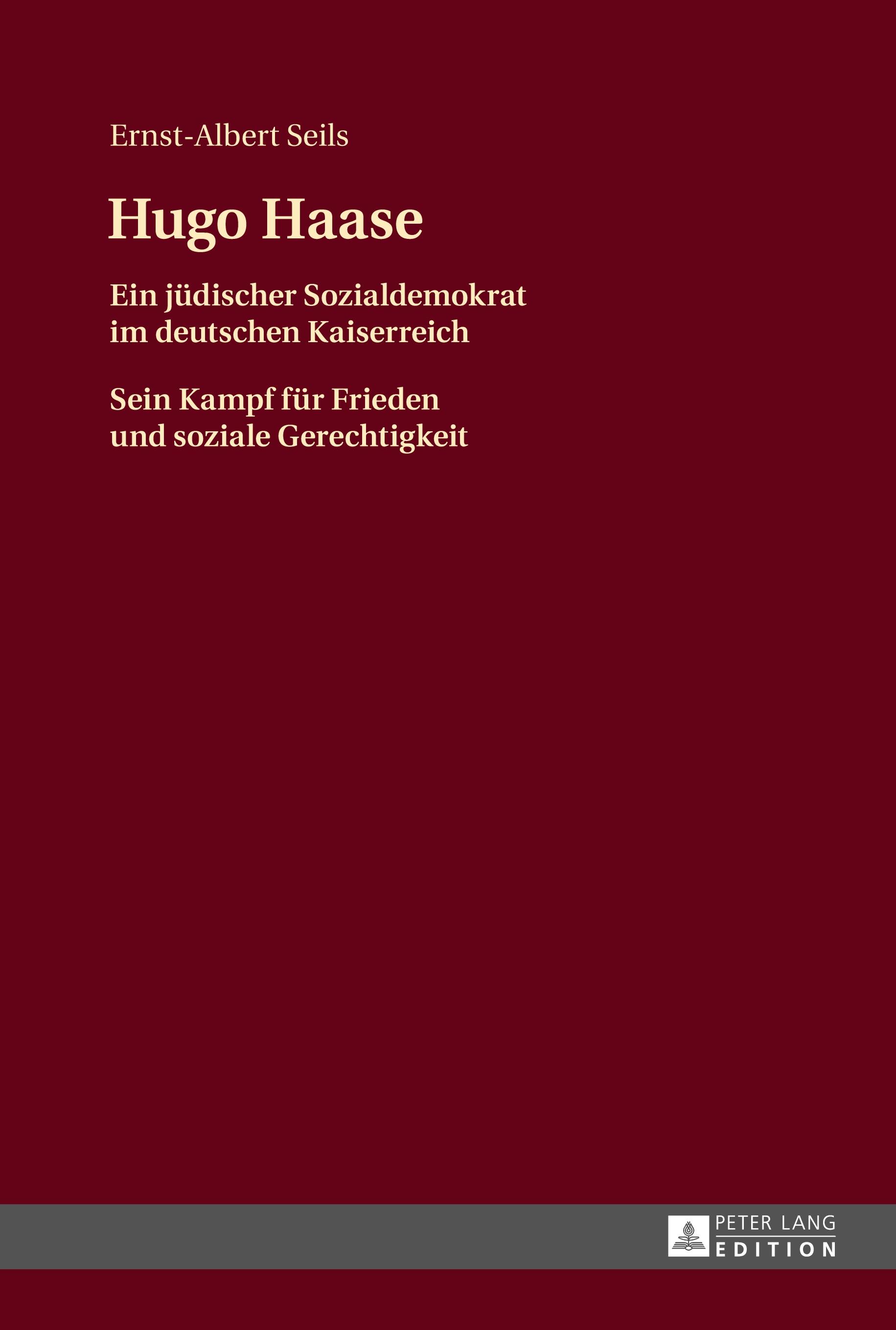 Vorderes Coverbild Hugo Haase