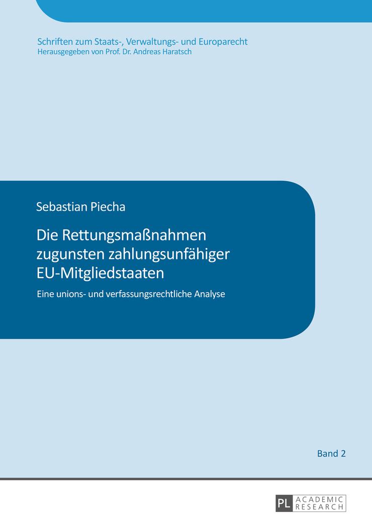Vorderes Coverbild Die Rettungsmaßnahmen zugunsten zahlungsunfähiger EU-Mitgliedstaaten