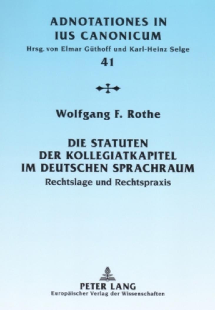 Vorderes Coverbild Die Statuten der Kollegiatkapitel im deutschen Sprachraum