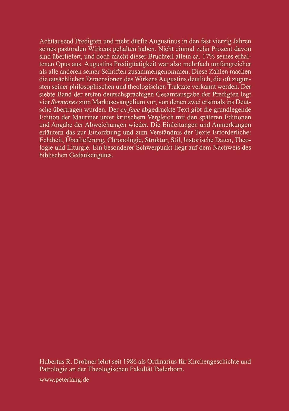 Rückseitencover Augustinus von Hippo