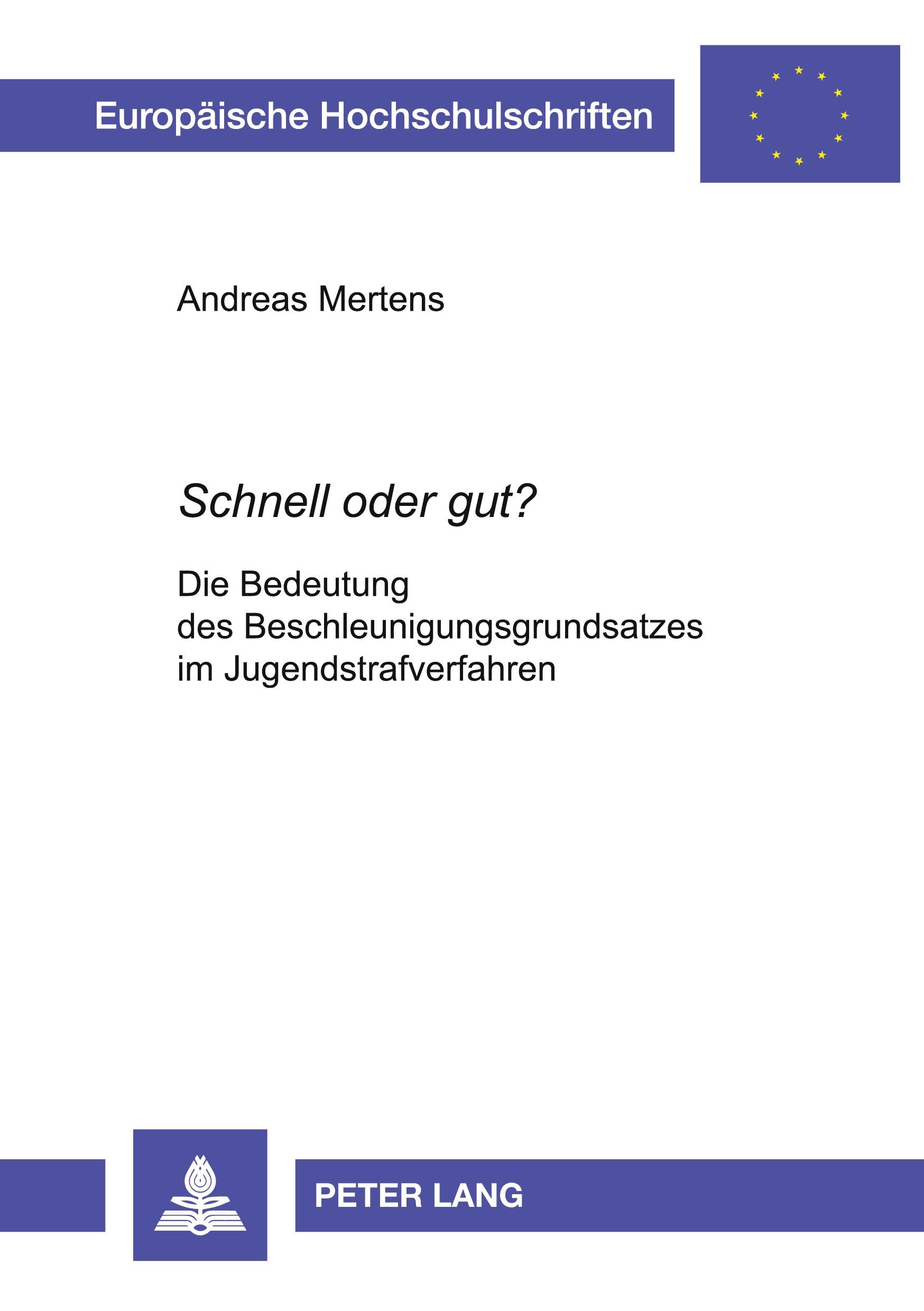 Vorderes Coverbild 'Schnell oder gut?'