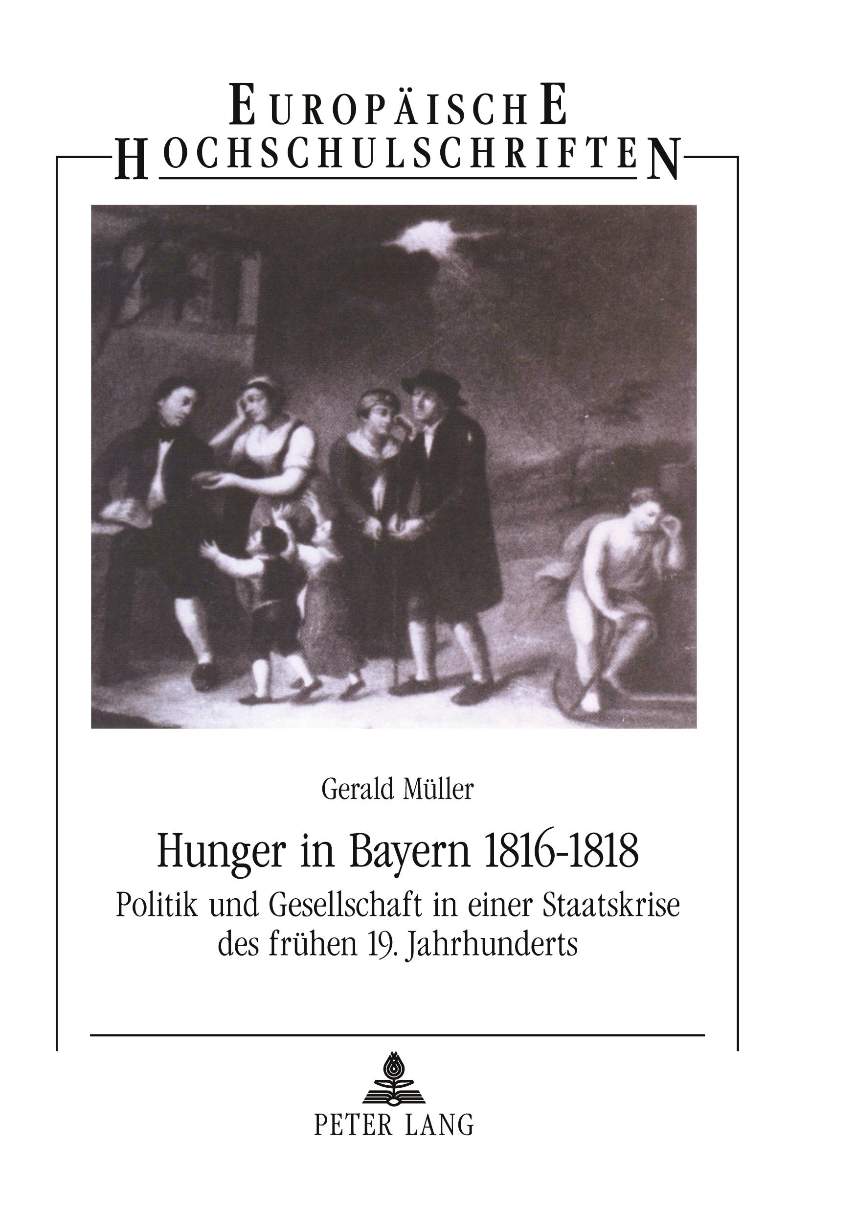 Vorderes Coverbild Hunger in Bayern 1816-1818