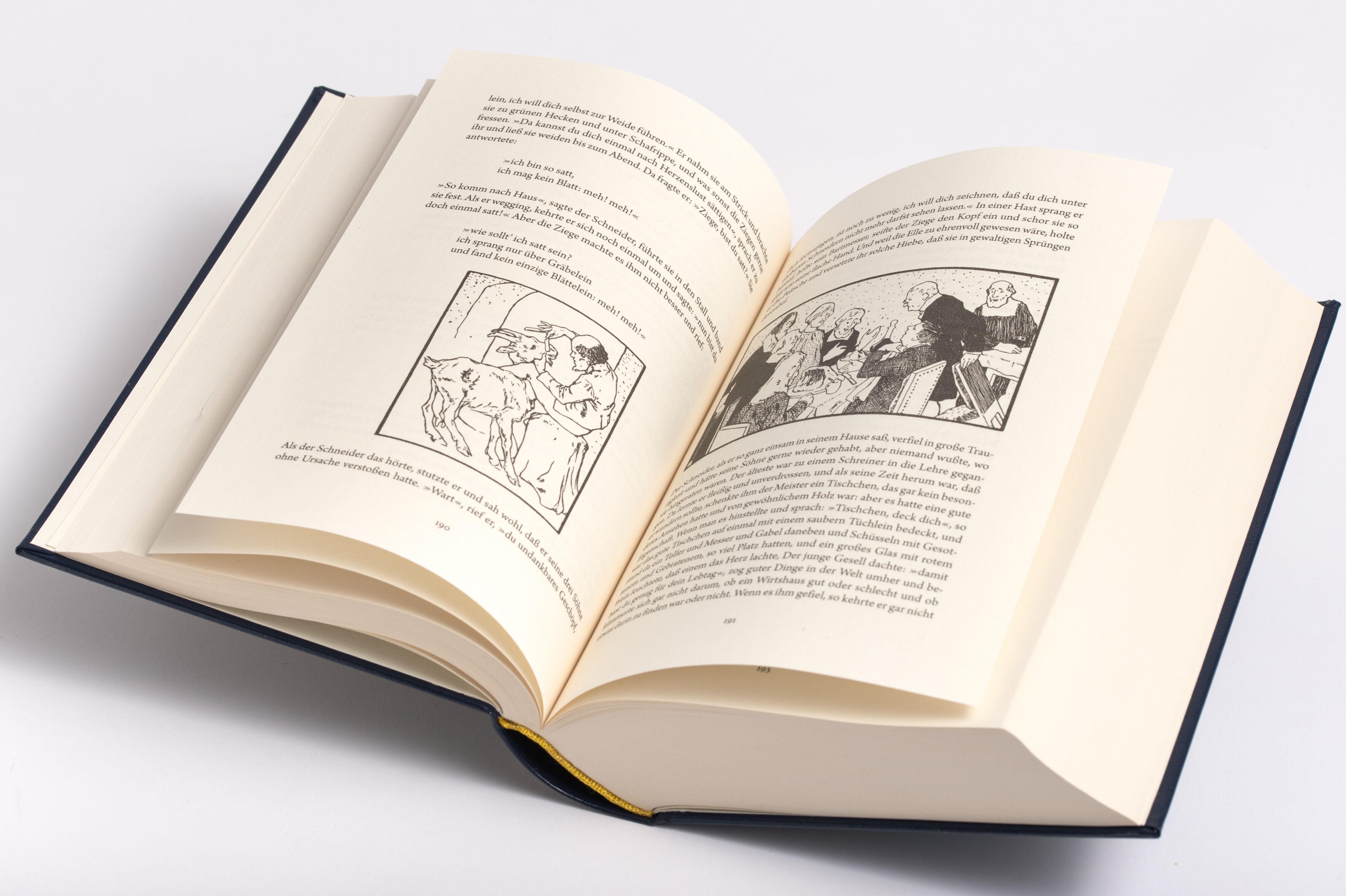 Beispielinhalt (Bild) Grimms Märchen - vollständig und illustriert(Cabra-Lederausgabe)