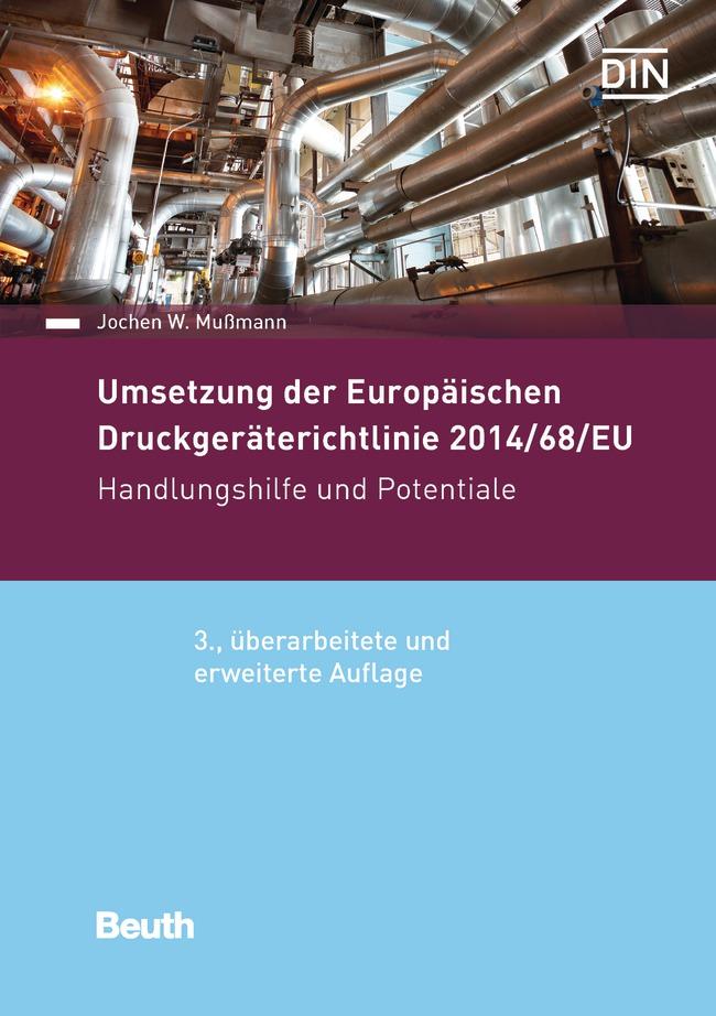 Vorderes Coverbild Umsetzung der Druckgeräterichtlinie 2014/68/EU